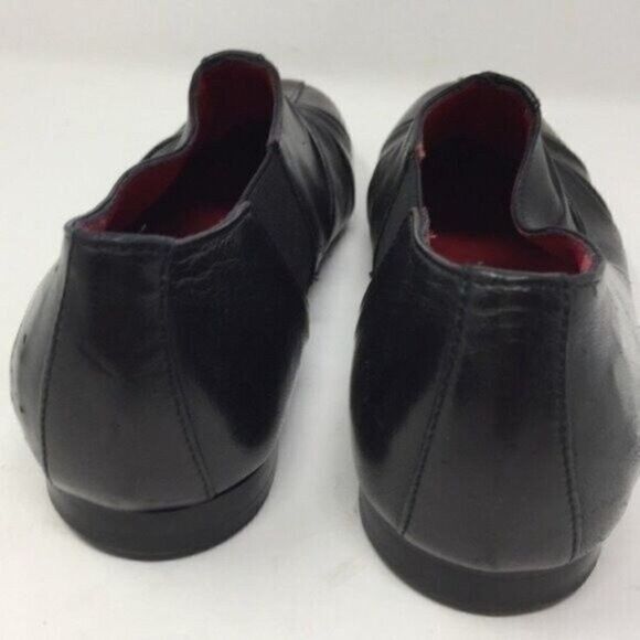 Arche womans black leather flats 7.5M BoxS - Picture 3 of 8